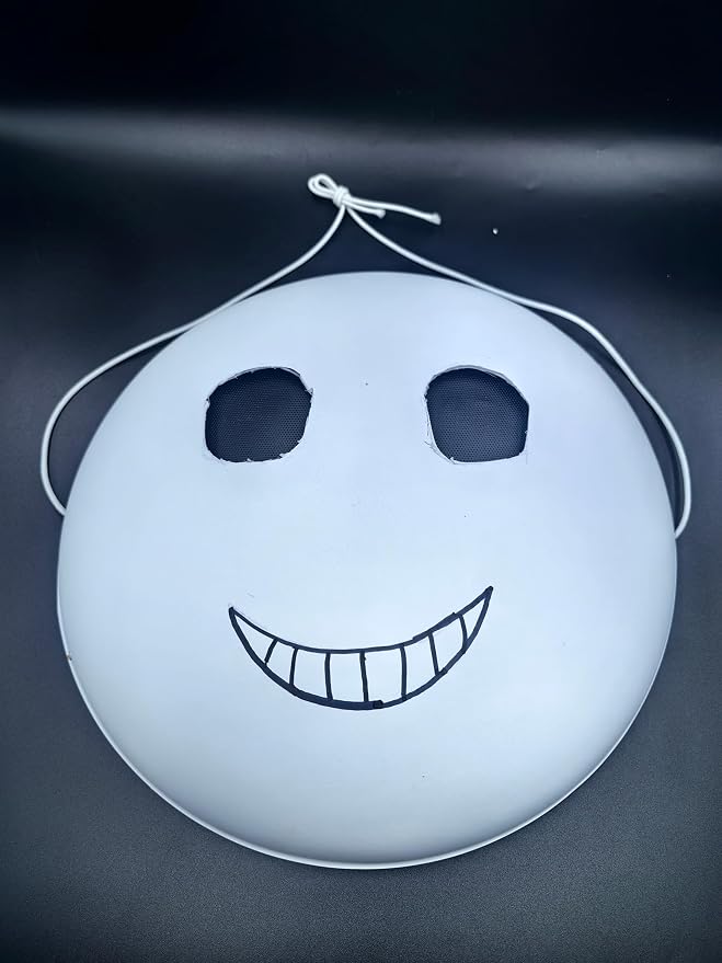 Plastic Craft Mask White Blank DIY Mask Base | Plain Paintable, Cosplay Costume - Image 6