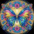 OJTOYART Colorful Butterfly Special Shaped Diamond Painting Kits, 5D Diamond by Unknown