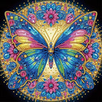 OJTOYART Colorful Butterfly Special Shaped Diamond Painting Kits, 5D Diamond by Unknown