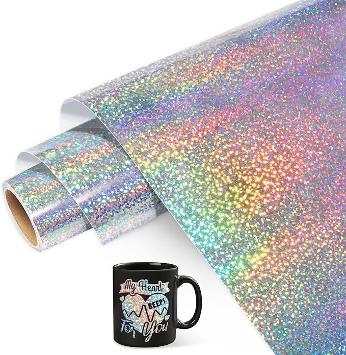 WRAPXPERT Holographic Silver Permanent Vinyl by WRAPXPERT