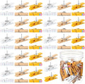 Tenceur 80 Pcs Wooden Clips Push Pins Thumbtacks Back to School Gift by Tenceur