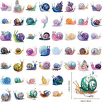 50 Pcs Clear PET Snail Aesthetic Stickers - Image 2