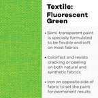 Jacquard Textile Color Fluorescent Green - Image 2