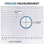 XL 17-3/4” x 22” Slotted Quilting Ruler, Accurate Fabric Strip Cutting - Image 8