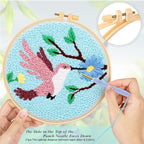 JSRQT Punch Needle Kit for Beginners, Handmade Punch Needle Embroidery Starter - Image 4
