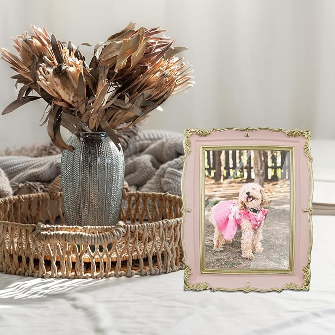 Coshar Vintage Photo Frame 5 x 7 Inch Antique Picture Frame | Glass Front - Image 5