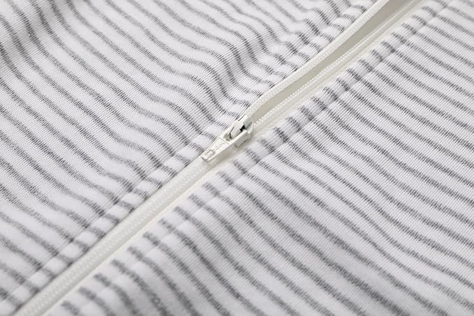 O2 BABY Baby Boys Girls Organic Cotton Zip-Front Sleeper Pajamas, Footed Sleep 'n Play