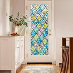 Coavas Window Privacy Film Stained Glass Window Clings 3D Rainbow Film - Image 5