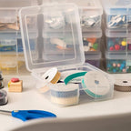 IRIS USA Clear Storage Cases, |Made in USA|, Plastic Bead Organizing Containers - Image 7