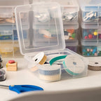 IRIS USA Clear Storage Cases, |Made in USA|, Plastic Bead Organizing Containers - Image 7