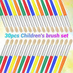 30Pcs Paint Brushes, Anezus Round Paint Brushes - Image 3