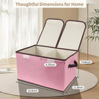 Foldable Fabric Storage Box, 16.5 x 11.8 x 9.8 inches, - Image 2