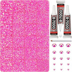 33000Pcs Hot Pink AB Rhinestones by Worthofbest