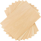 Hammont Basswood Sheets Pack of 8-12"x8" Laser Wood, 1/16 Thin Wood by Hammont
