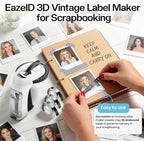 Embossing Label Maker, Vintage Manual Embossed Labeler - Image 2