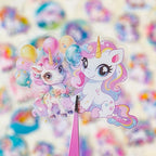 50 Pcs Clear PET Unicorn Aesthetic Stickers - Image 3