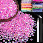 1500pcs 6mm Resin Rhinestones Bulk by BELLEBOOST
