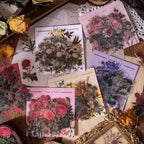 240Pcs Vintage Nature Flower Botanical Clear Stickers | Waterproof, Aesthetic - Image 2