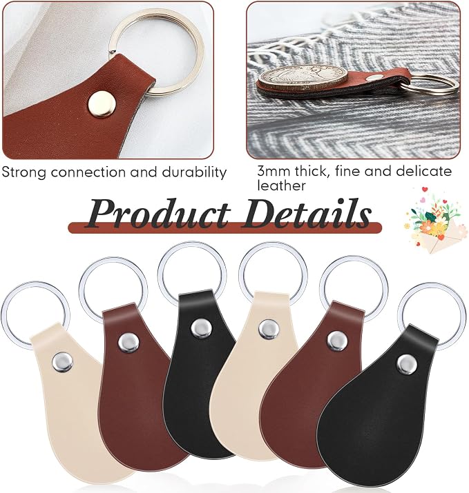 Taiyin 30 Pcs Leather Key Fob Kit - Image 3