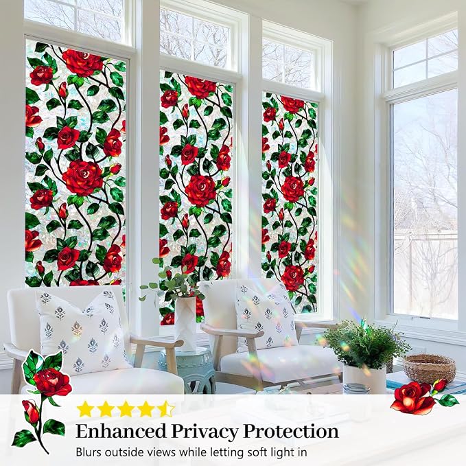 Stained Glass Window Film 17.7 x 47.2 in - Image 6