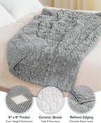 Super Soft Luxury Fleece Sherpa Weighted Blanket - Image 5