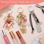 Lemosyu 271Pcs Keychain Making Kit Charms - Image 5