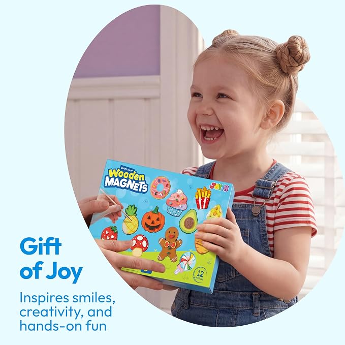 JOYIN 12 pcs Wooden Magnets, Painting Craft - Image 8