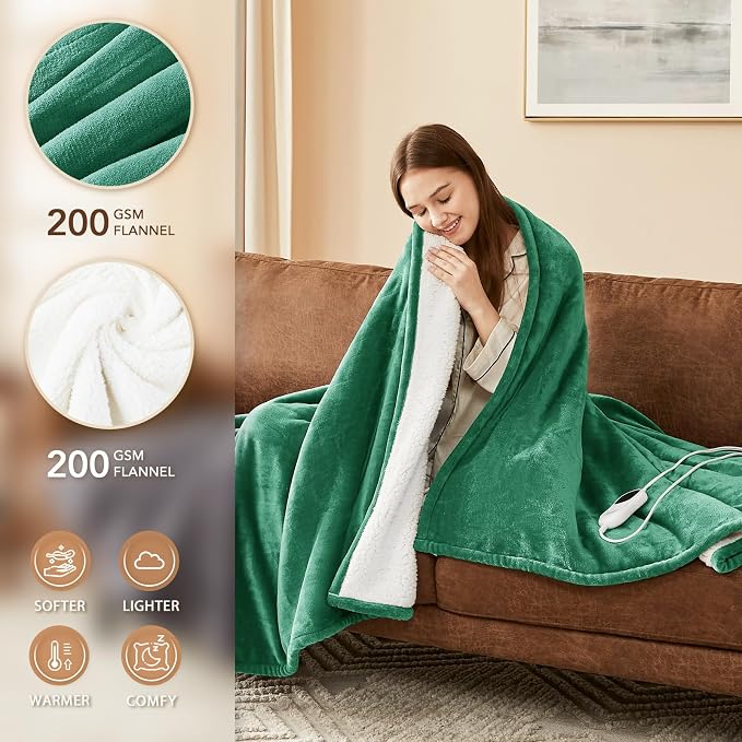 Homemate Electric Heated Blanket Queen Size - Image 2