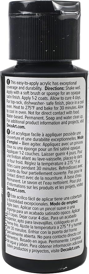Deco Art GLASS PAINT 2OZ BLACK, us:one size - Image 2