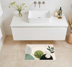 Modern Abstract Plant Area Rug 15.7 x 23.6 Inches, Faux Cashmere Door Mat - Image 5
