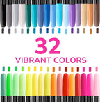 Zenacolor 32 Fabric Markers Pens - Image 2