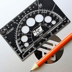 Designer – 15-in-1 Credit Card Multitool Ruler – Aluminium Wallet Multitool Card - Image 5