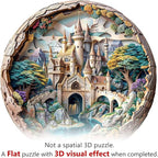 Wooden Puzzles Adults, 3D Castle Wooden Puzzles 100 Pieces, Unique Animal - Image 7