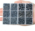 10000Pcs 2-Boxes Mixed Size Hot Fix Round Crystals Gems Glass Stones Hotfix - Image 4