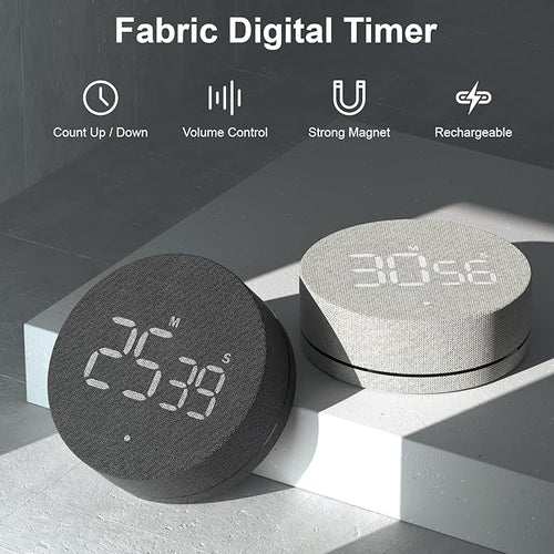 AVINIA Desk Timer for Productivity Magnetic Digital Kitchen Timer Rechargeable - Image 2