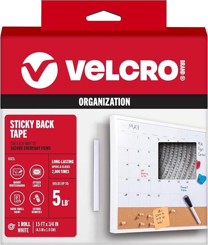 VELCRO Brand - Sticky Back Hook and Loop Fasteners – Peel and Stick Permanent by VELCROBrand
