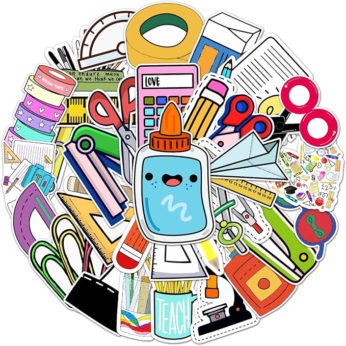 Back to School Stationery Set Sticker by Unknown