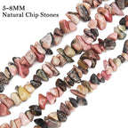 456 PCs Natural Chip Stone Beads, 5-8mm Irregular Multicolor Gemstones Loose - Image 3