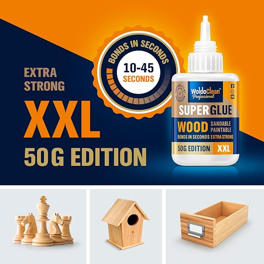WoldoClean Super Glue for Wood 50g Extra Strong Gel - Image 4