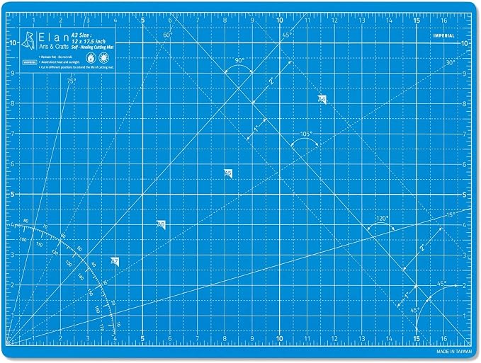 Elan Cutting Mat A3 Blue, Self Healing Cutting Mat 12x18 Inch, 5-Ply Craft - Image 2