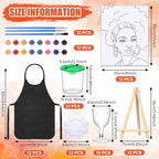 Sherr 96 Pcs 12 Sets Pre Drawn Canvas Kit - Image 2