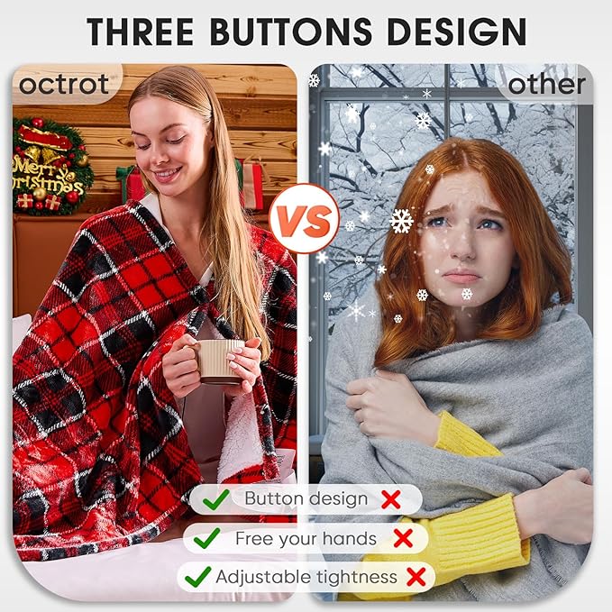Electric Heated Blanket King Size, 90X100 Christmas Blanket - Image 7