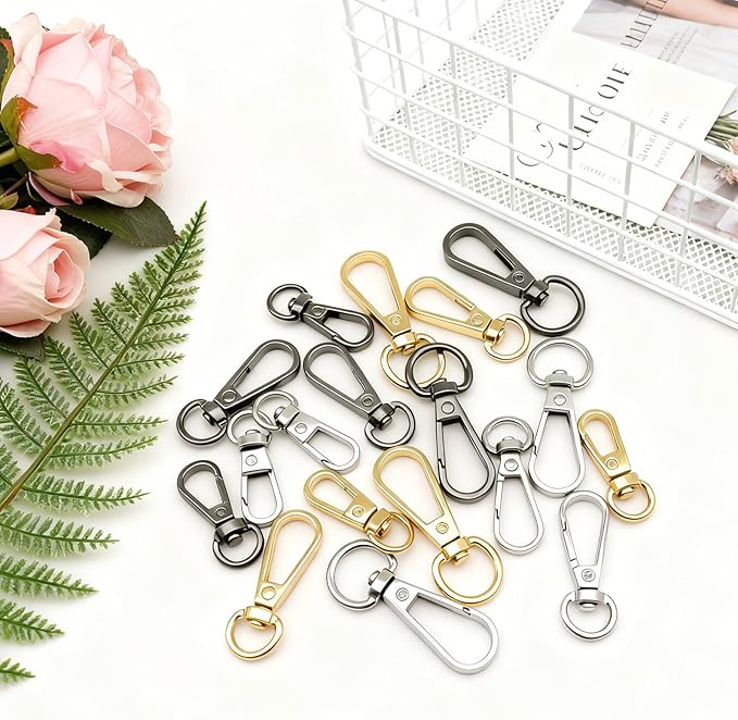 12pcs Swivel Push Gate Snap Hooks Clasps - Image 4