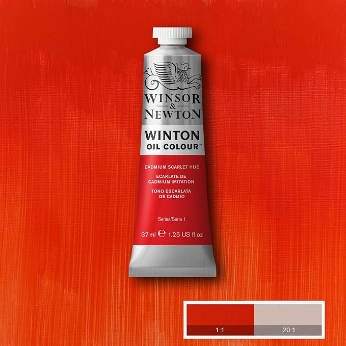 Winsor & Newton Winton Oil Color, 37ml Tube, Cadmium Scarlet Hue - Image 3