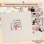 12x12 Inch Large 3 Ring DIY Scrapbook Photo Album, Linen Cover Scrapbook - Image 4