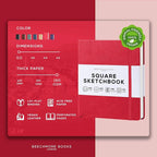 Beechmore Books Square Mixed Media Sketchbook - Image 2