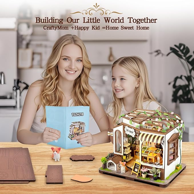 DIY Miniature House Kit- Miniature House Kit Adults Pet Shop Tiny House Kit - Image 6