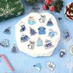 MARFOREVER 40Pcs/20 Pairs Winter Charms Christmas Charms - Image 3