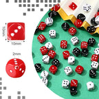 Ferreve 90 Piece Acrylic Dice Beads 10mm Dice Beads Bulk, Casino Games Birthday - Image 5