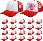Vabean 24 Pack Sublimation Blank Cap Trucker Mesh Cap Unisex Plain Blank by Vabean